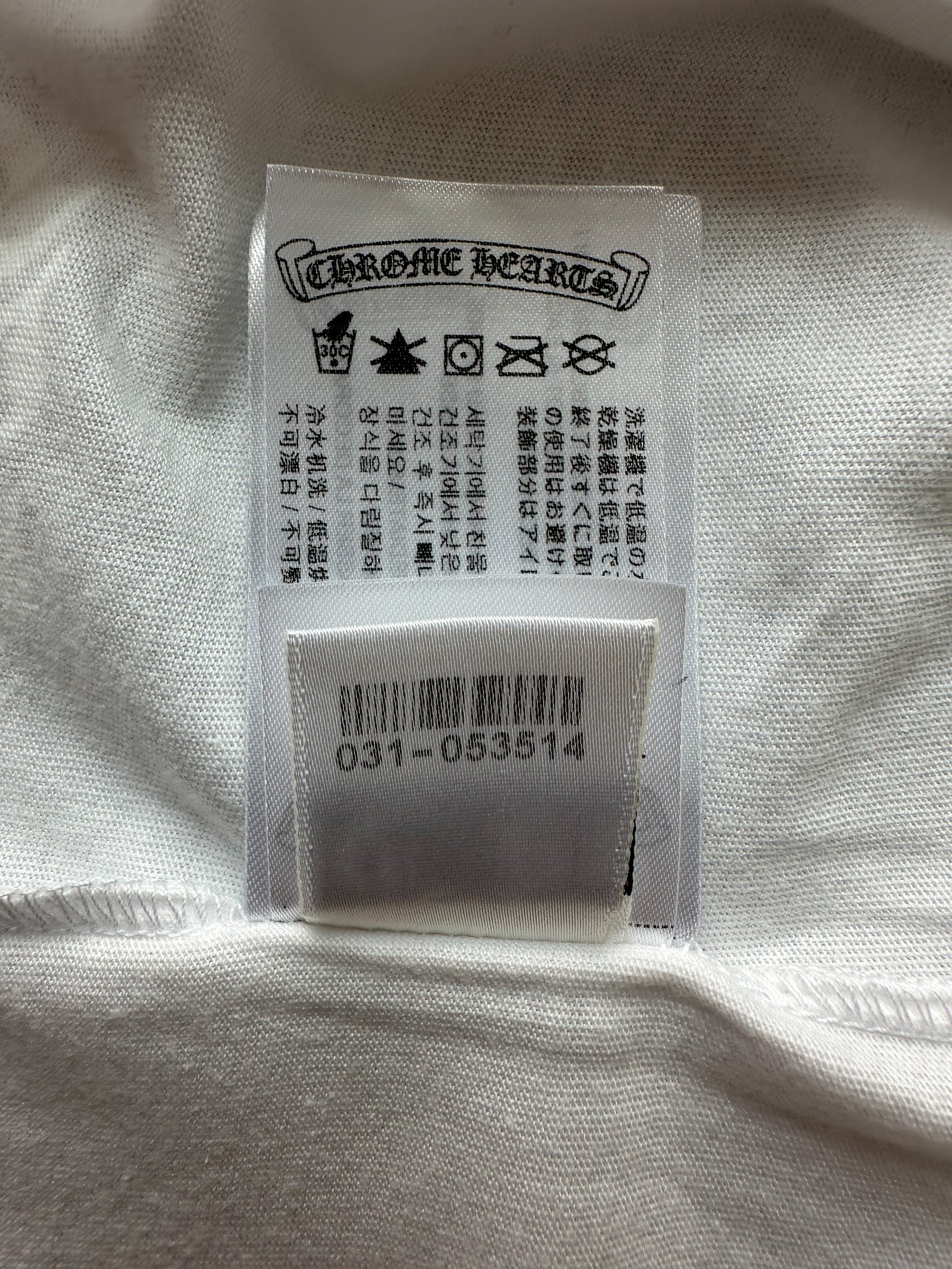 Chrome Hearts White Multicolor Horseshoe Logo Longsleeve T-Shirt – Savonches