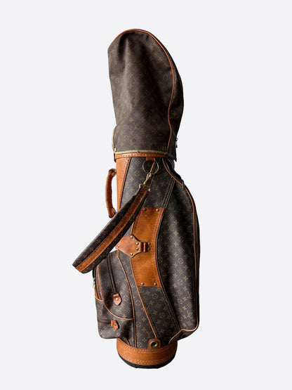 Louis Vuitton Brown Monogram Vintage Golf Bag