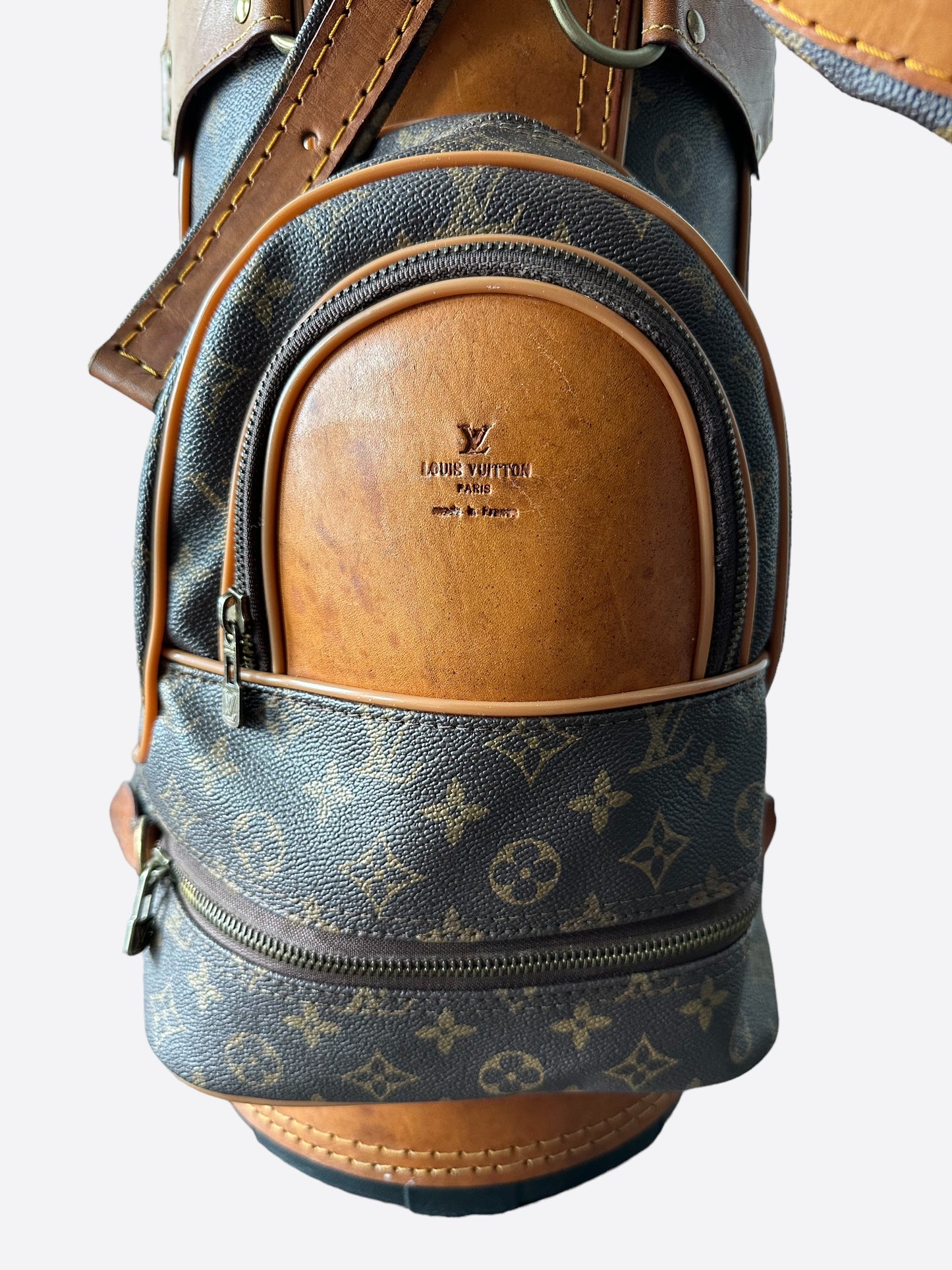 Louis Vuitton Vintage Monogram Golf Bag w/ Club Head Covers