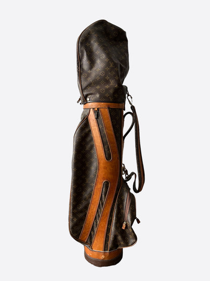 Louis Vuitton Brown Monogram Vintage Golf Bag