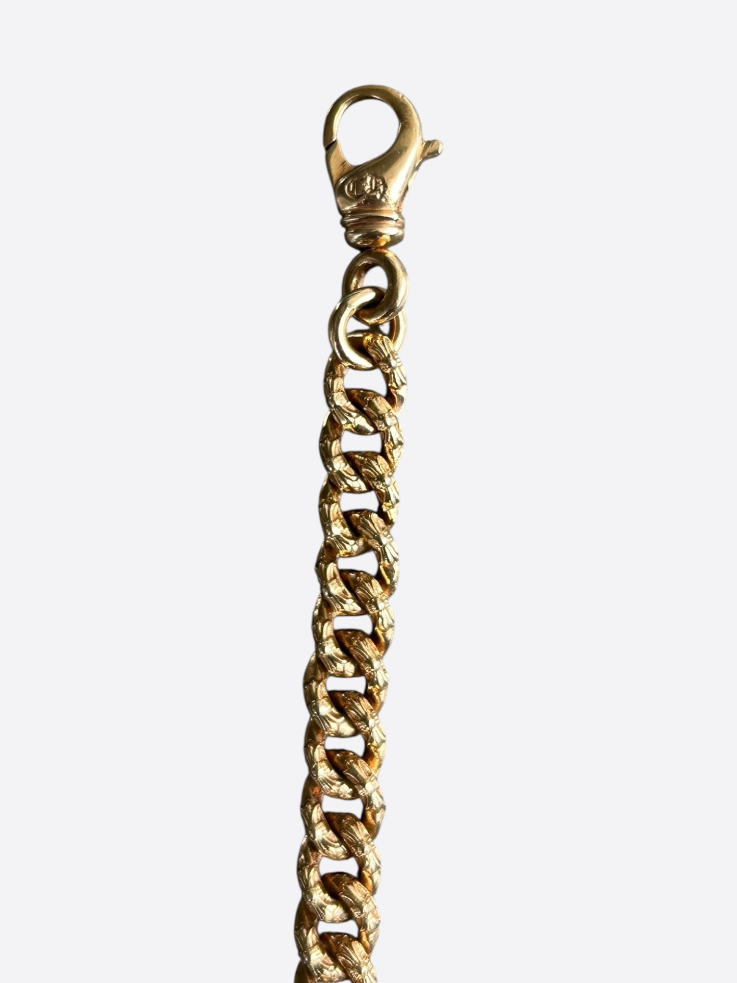 Chrome Hearts Gold Extra Fancy Mini Cuban Bracelet