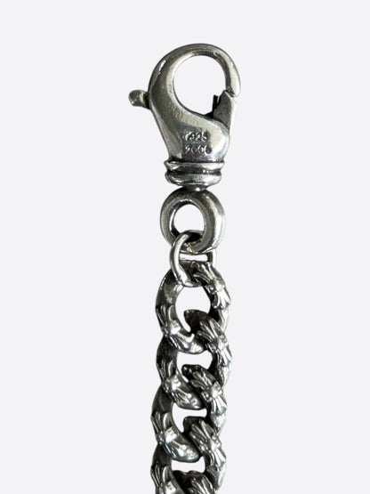 Chrome Hearts Silver Extra Fancy Mini Cuban Bracelet