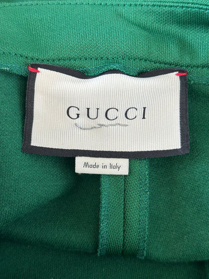 Gucci  Green Floral Striped pants