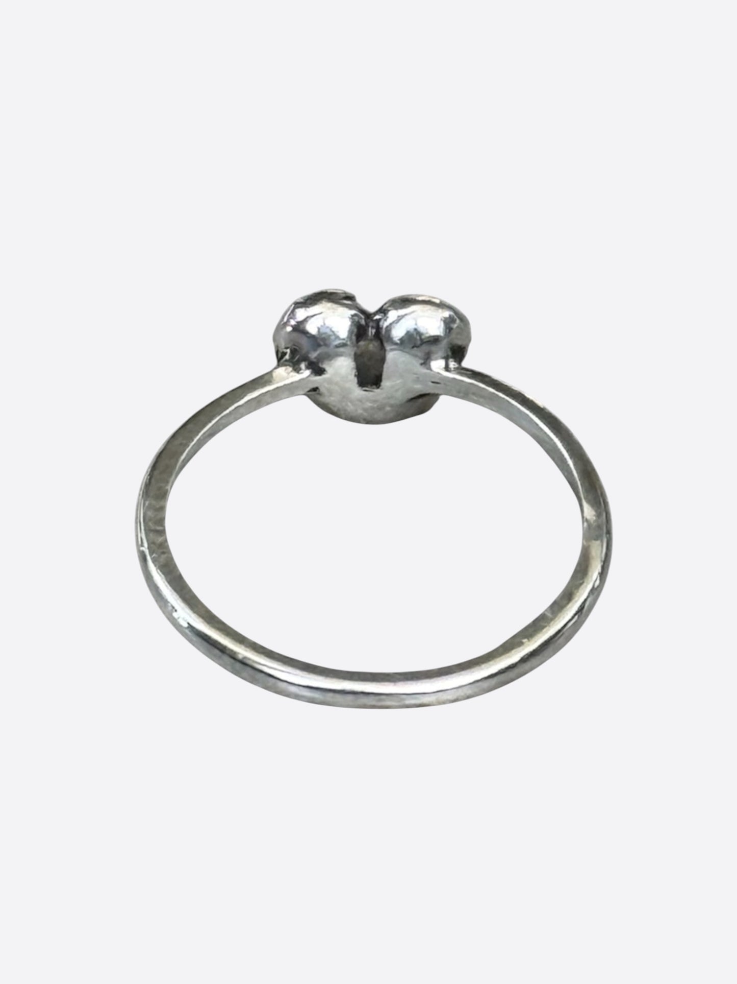Chrome Hearts Silver Bubblegum Heart Ring