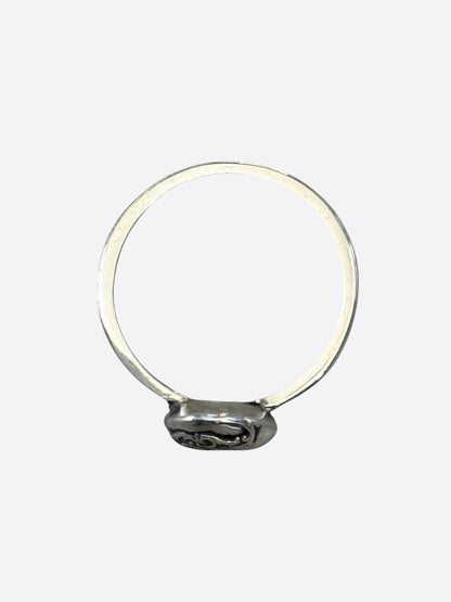 Chrome Hearts Silver Bubblegum Heart Ring