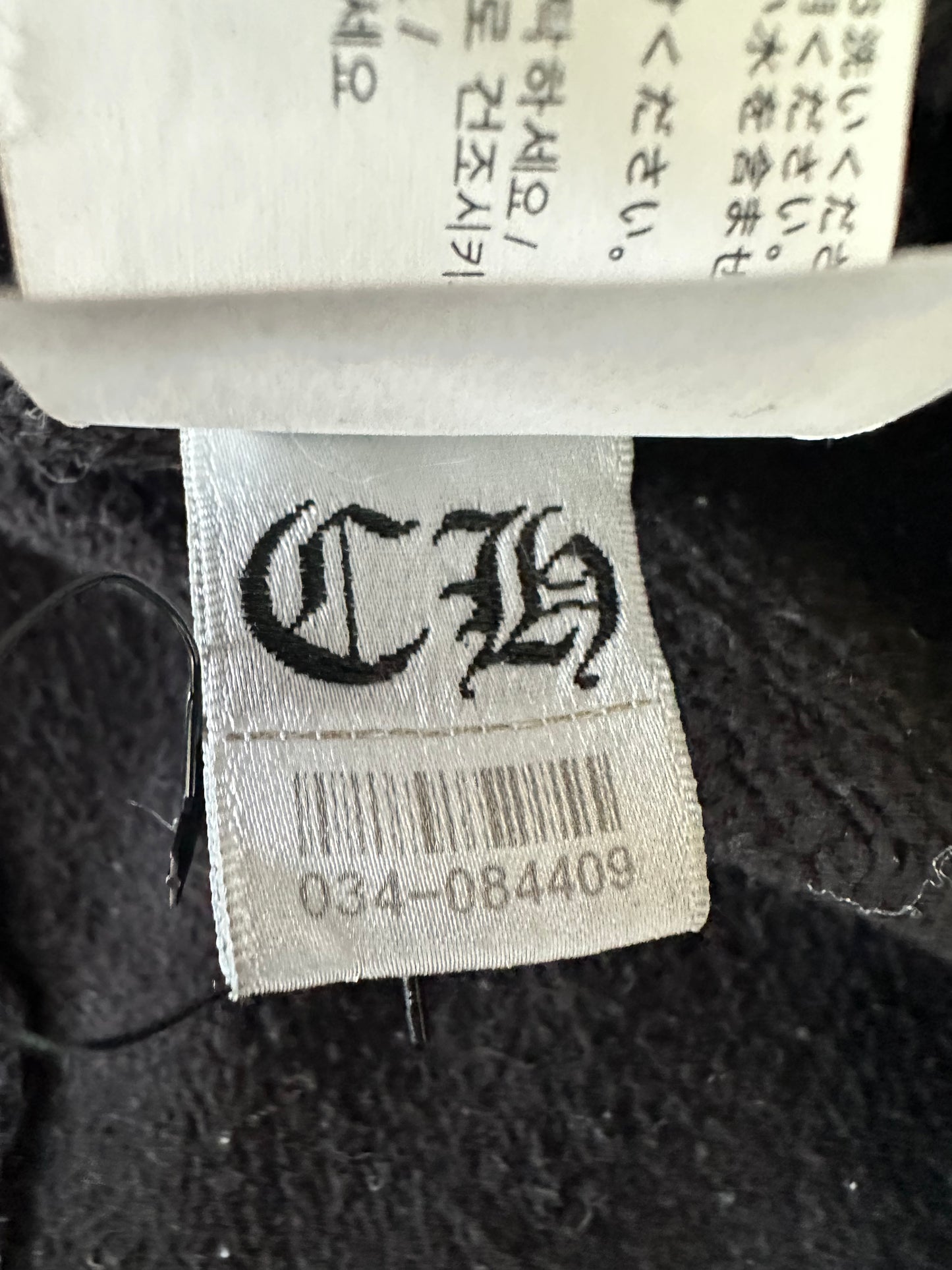Chrome Hearts Black & White Triple Cross Embroidered Hoodie