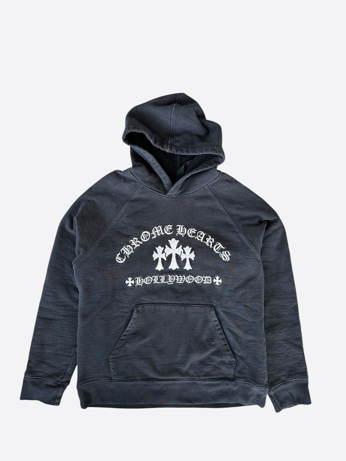 Chrome Hearts Black & White Triple Cross Embroidered Hoodie