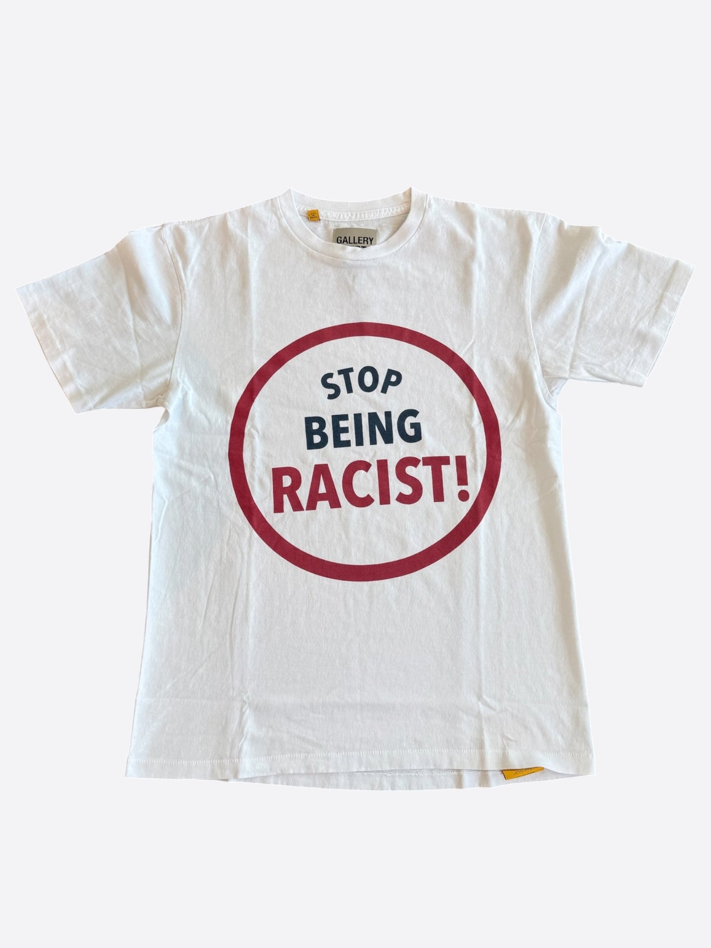 Gallery Dept White Stop Being Racist T-Shirt