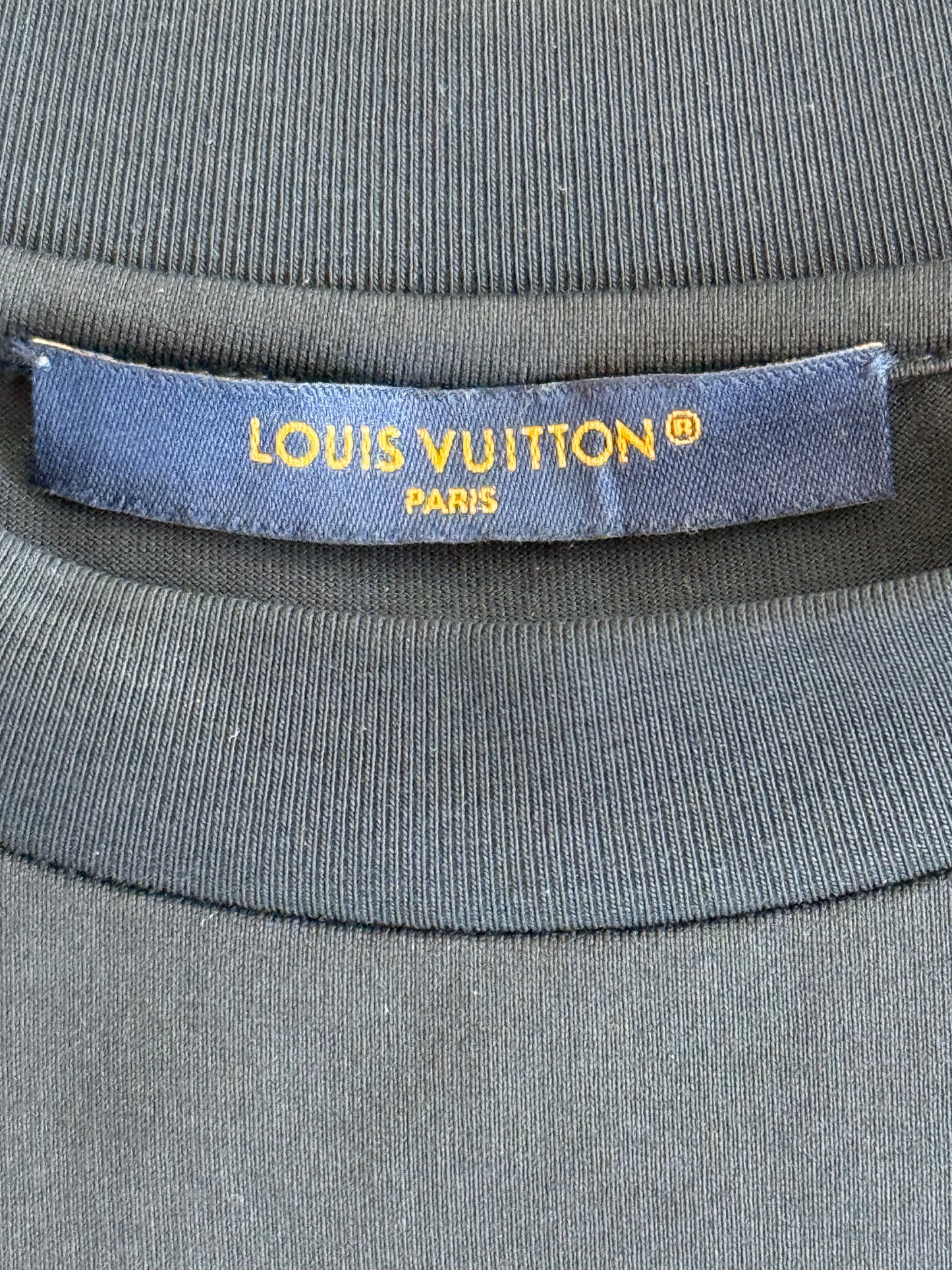 Louis Vuitton Black & Iridescent Logo T-shirt