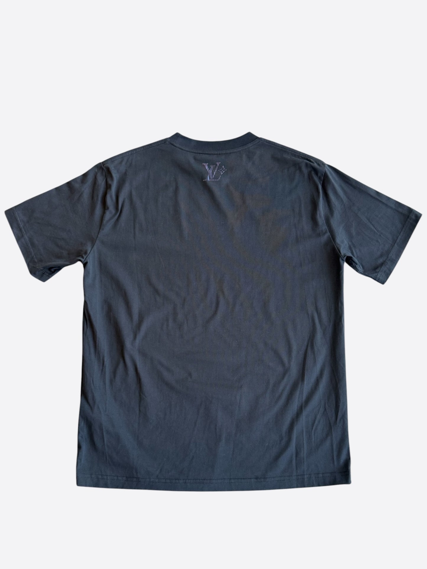 Louis Vuitton Black & Iridescent Logo T-shirt
