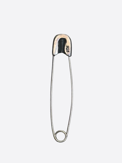 Chrome Hearts Silver & Diamond Safety Pin