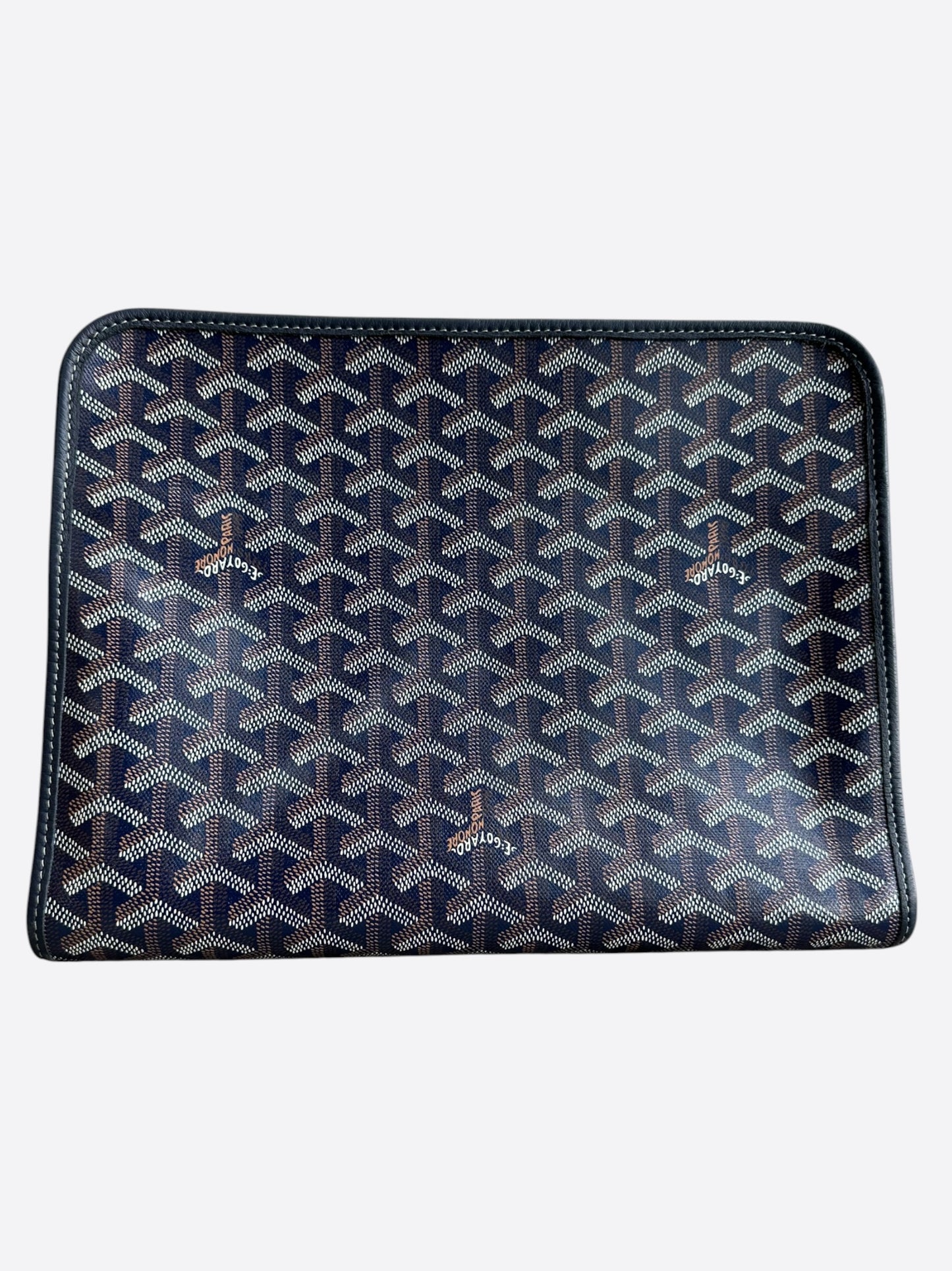 Goyard Navy Jouvence GM Toiletry Bag
