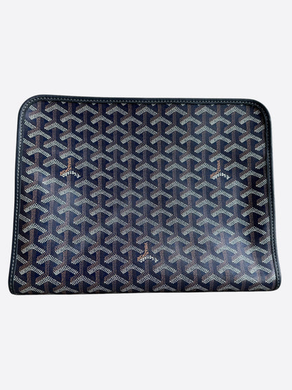 Goyard Navy Jouvence GM Toiletry Bag