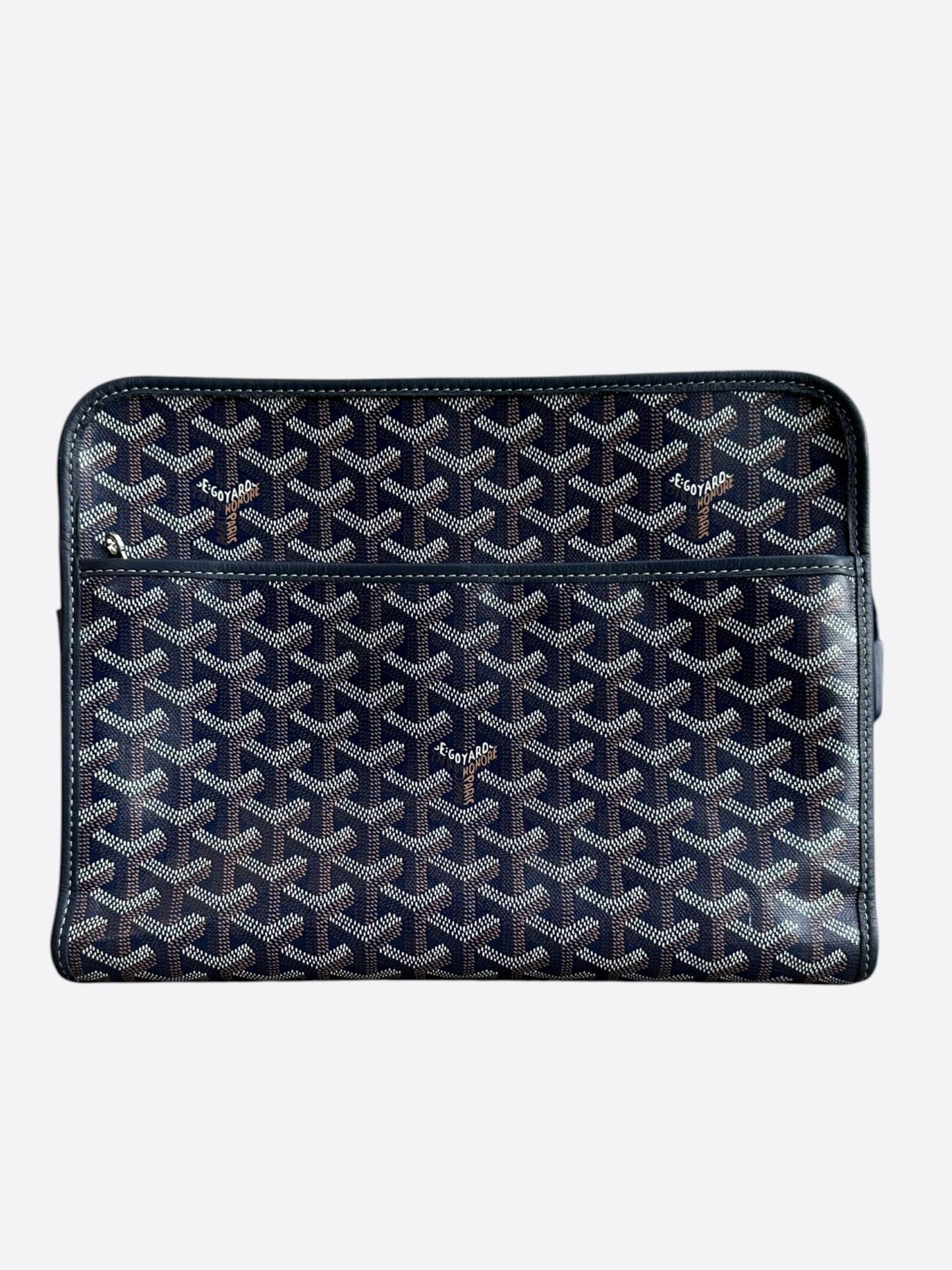Goyard Navy Jouvence GM Toiletry Bag