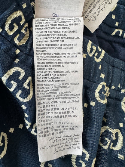 Gucci Blue & White GG Monogram Trackpants