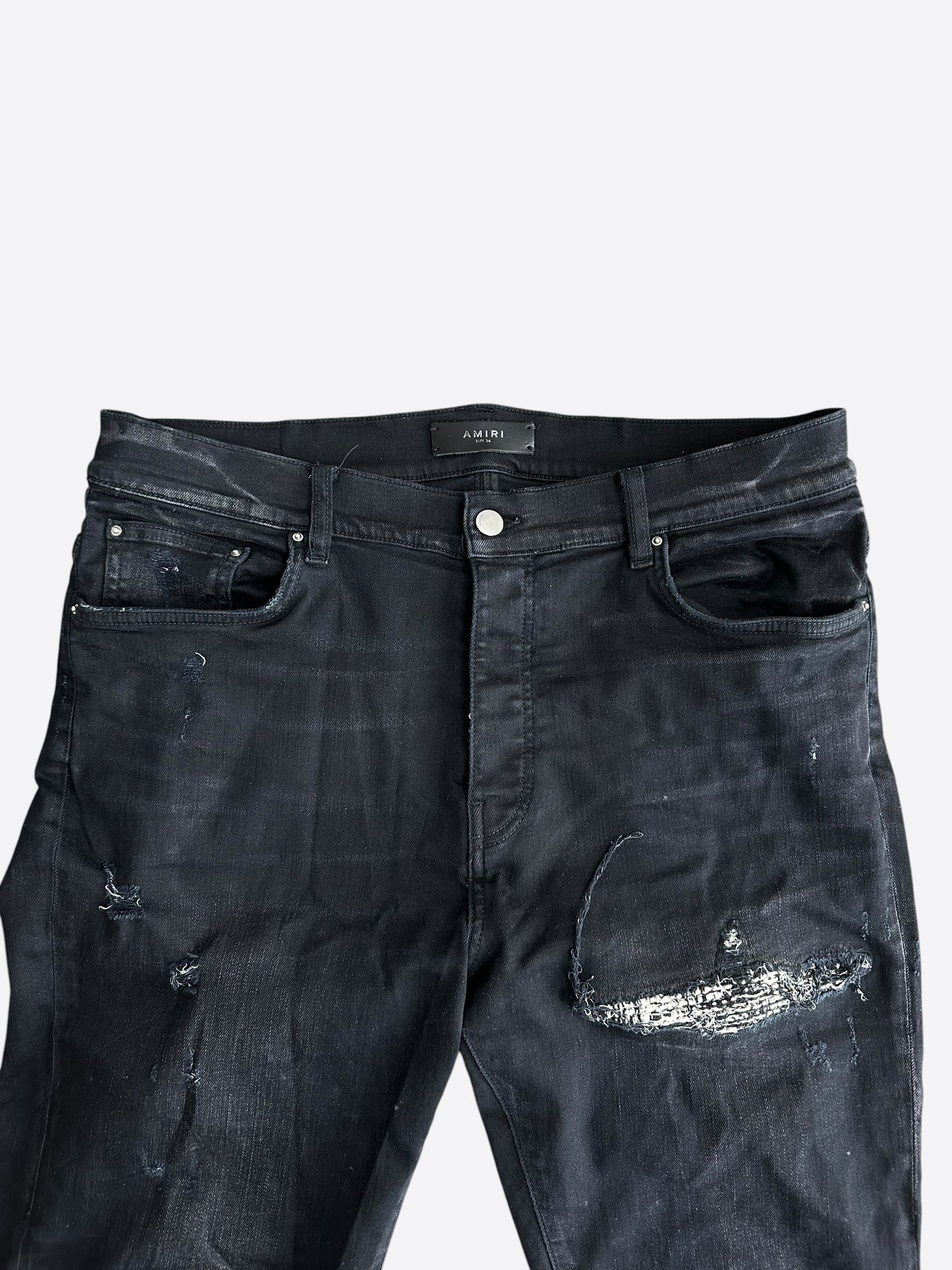 Amiri Black MA Repair Patch MX1 Jeans