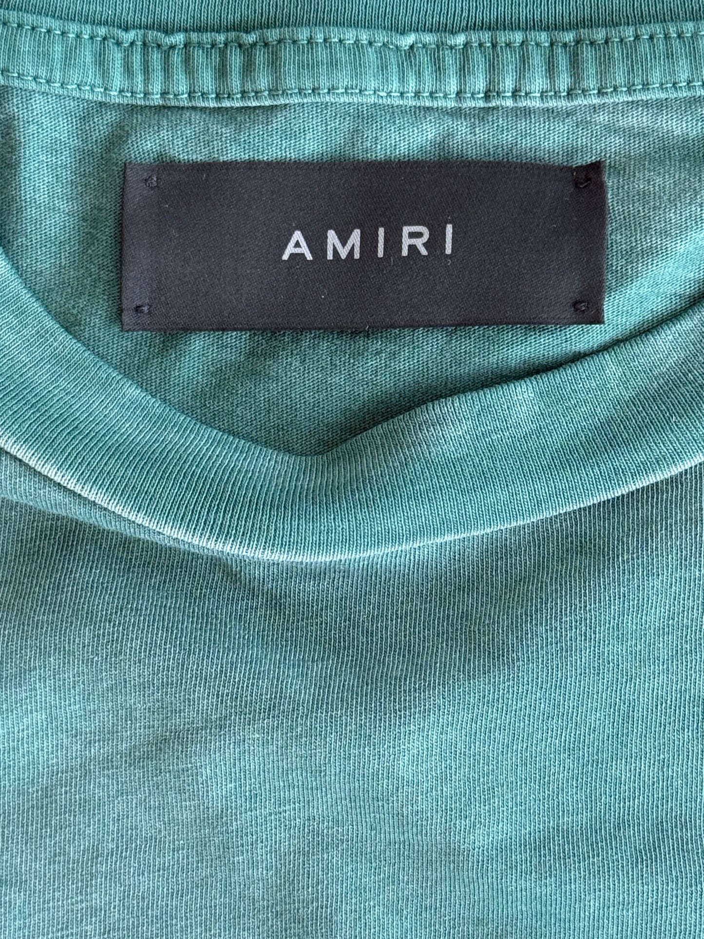 Amiri Green & White Tiger Logo T-Shirt