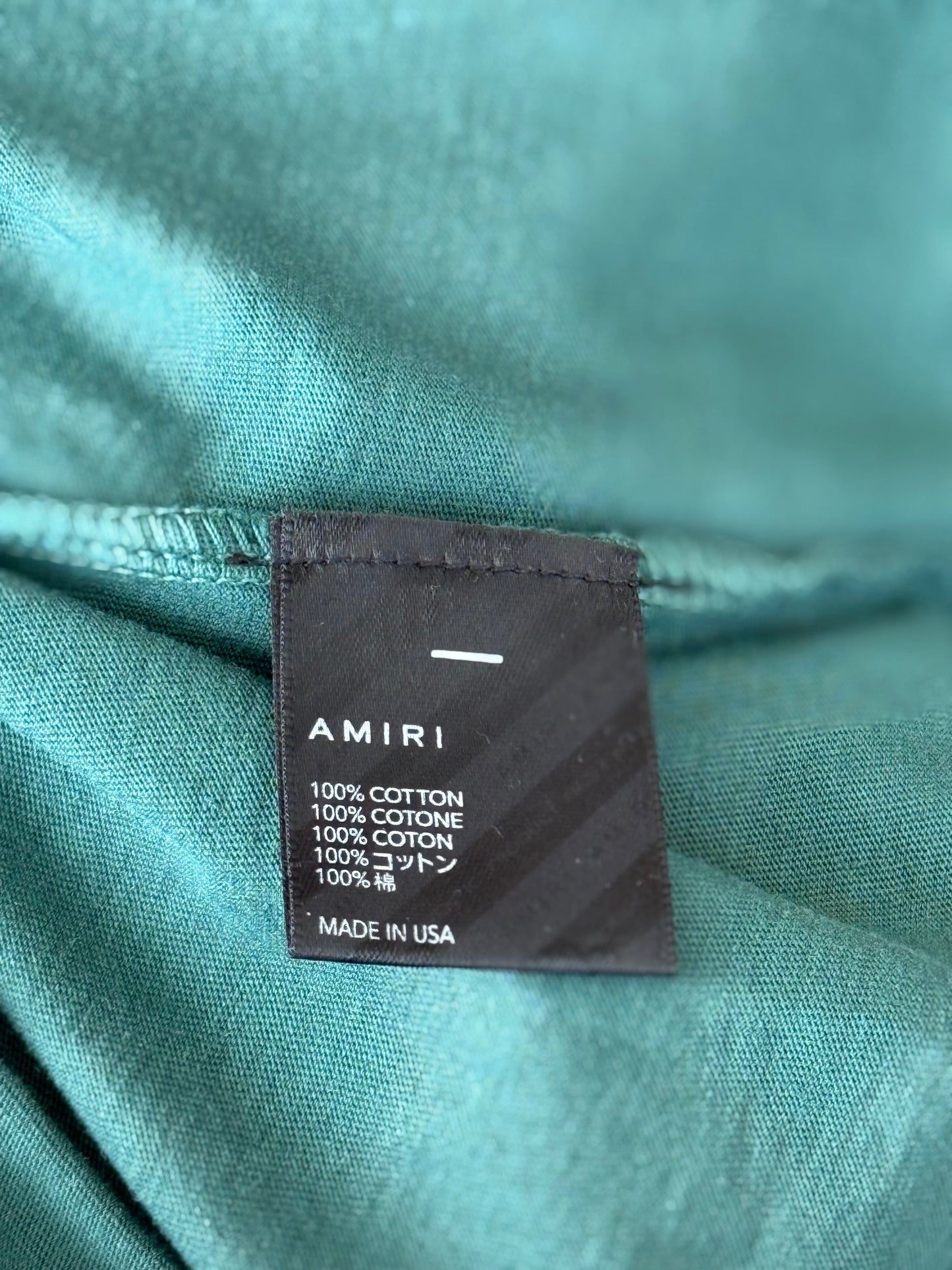 Amiri Green & White Tiger Logo T-Shirt