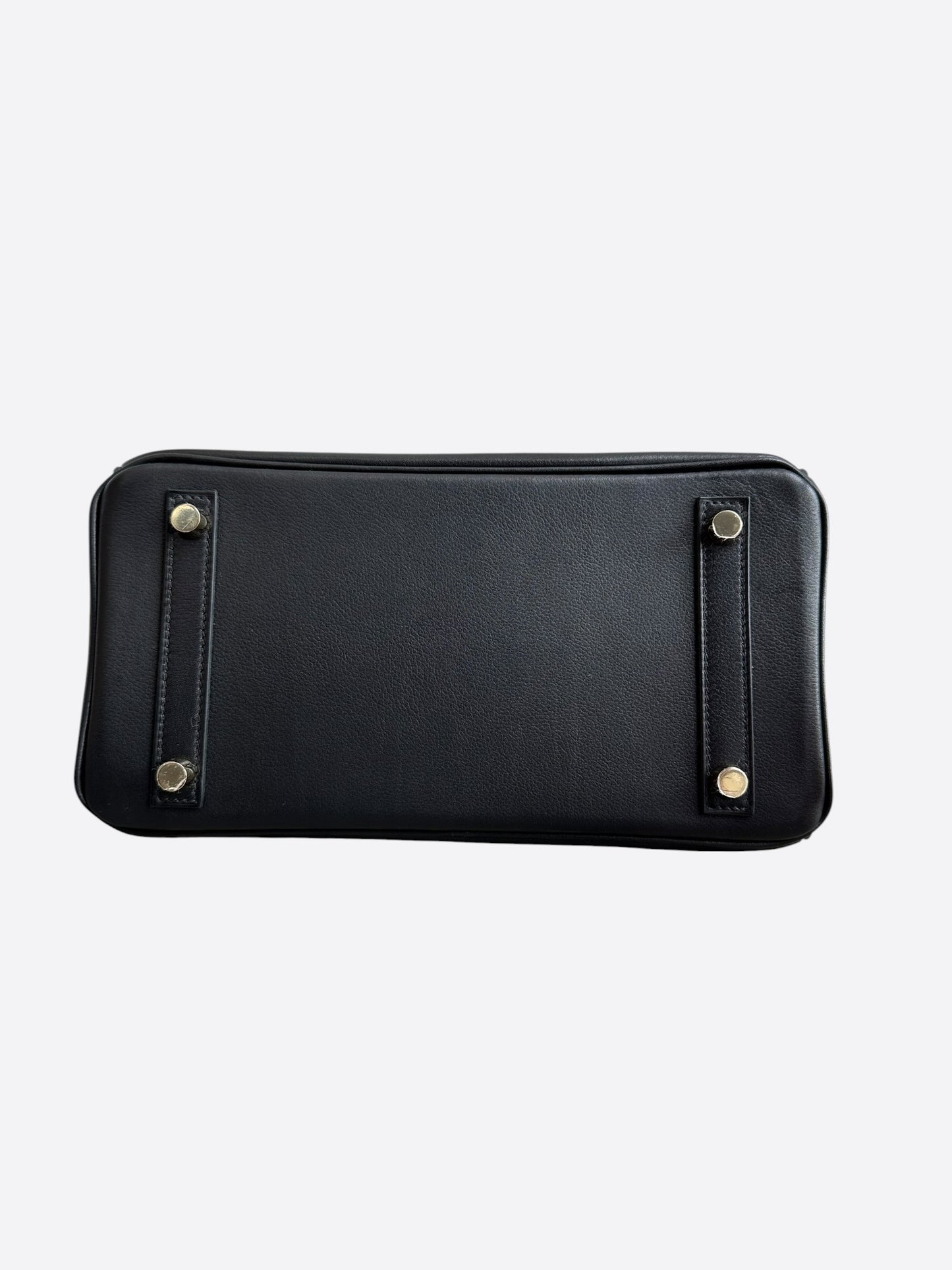 Hermes Black Evergrain & Gold Hardware Birkin 25