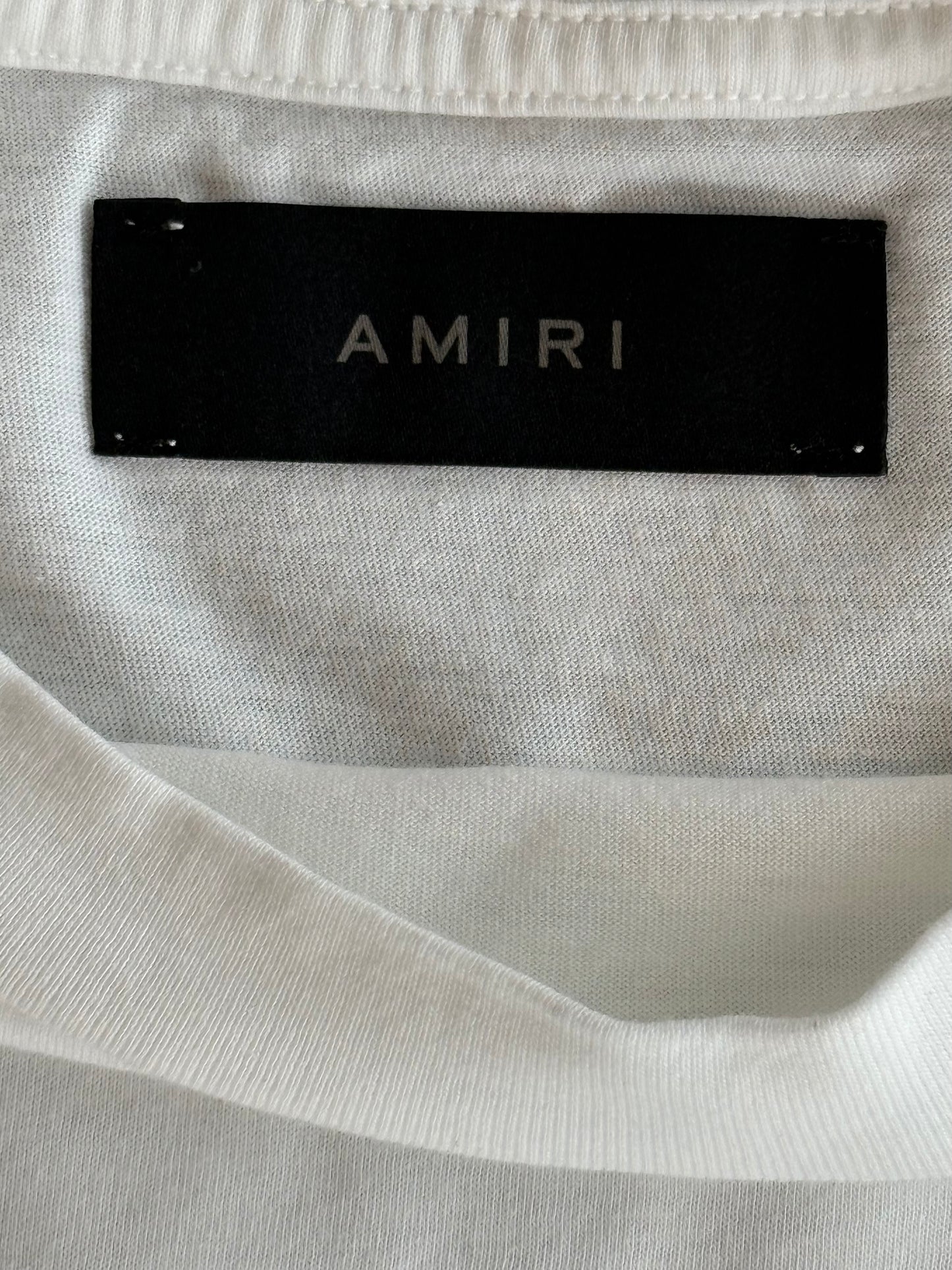 Amiri White & Black MA Core Logo T-Shirt