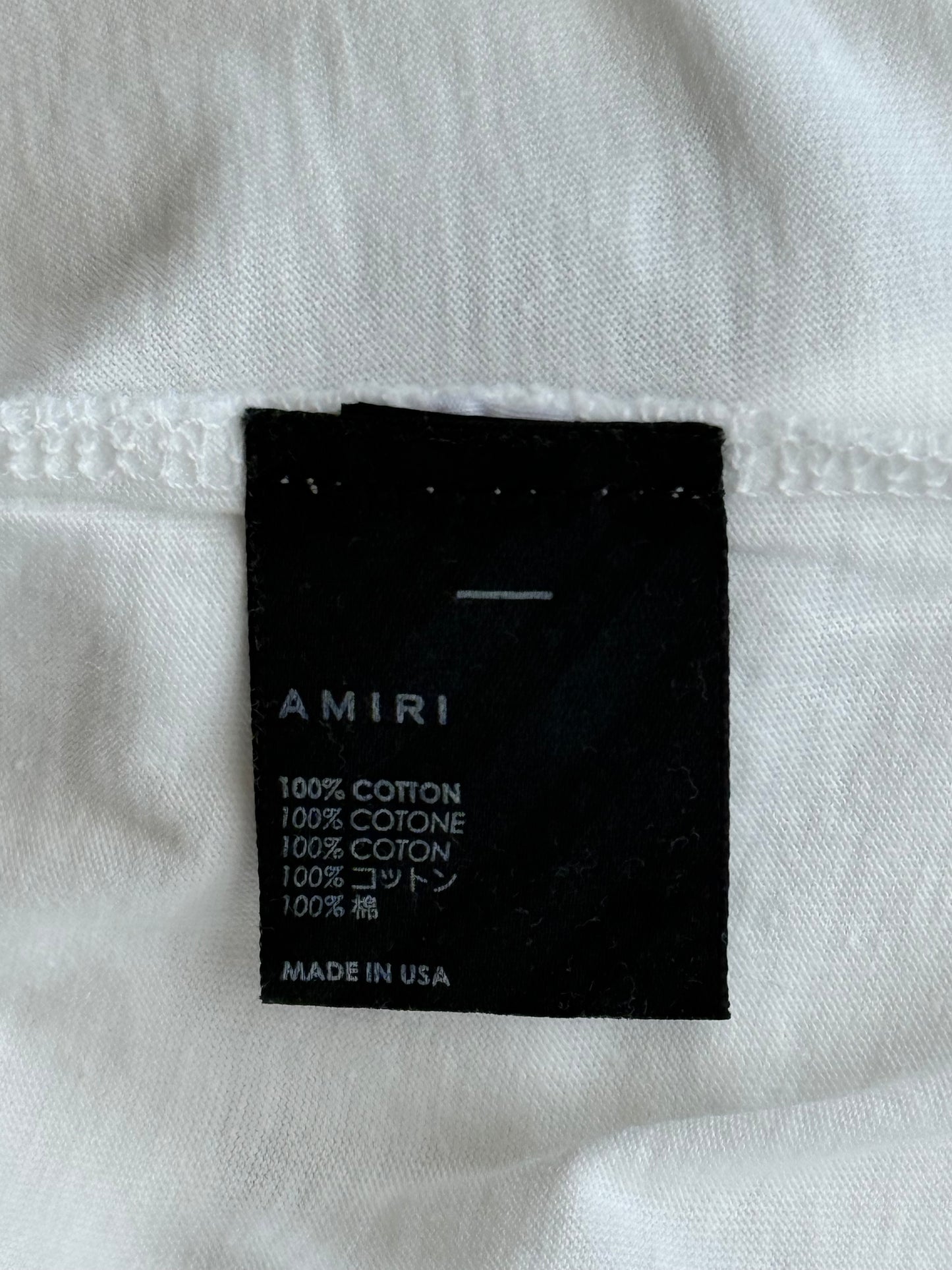Amiri White & Black MA Core Logo T-Shirt