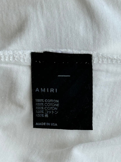 Amiri White & Black MA Core Logo T-Shirt