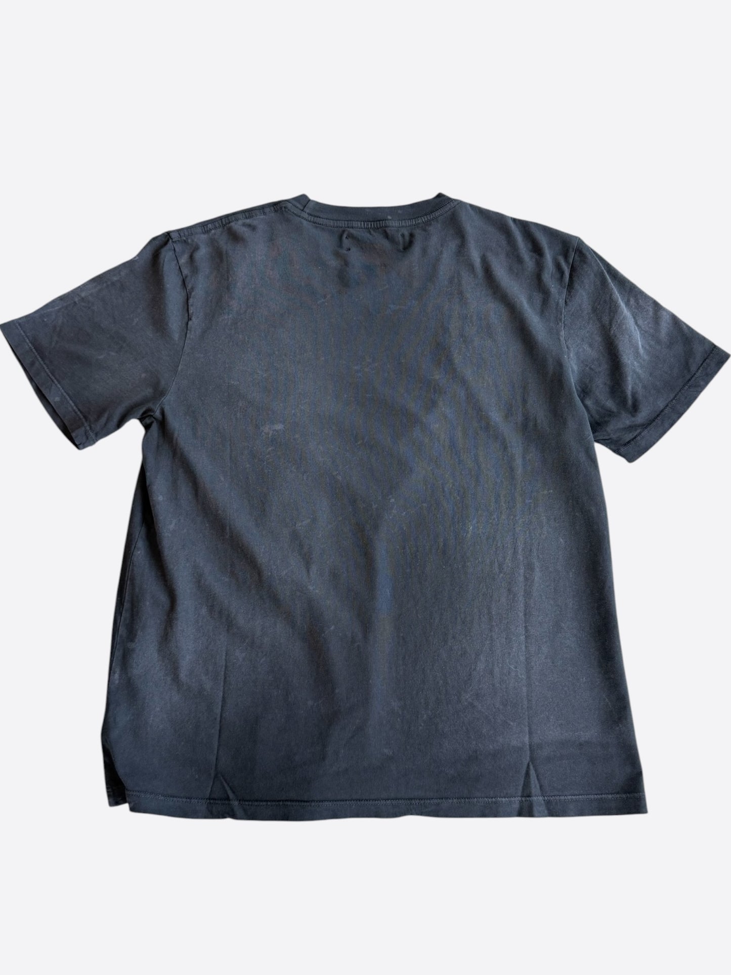 Amiri Faded Black & Yellow Track Logo T-Shirt