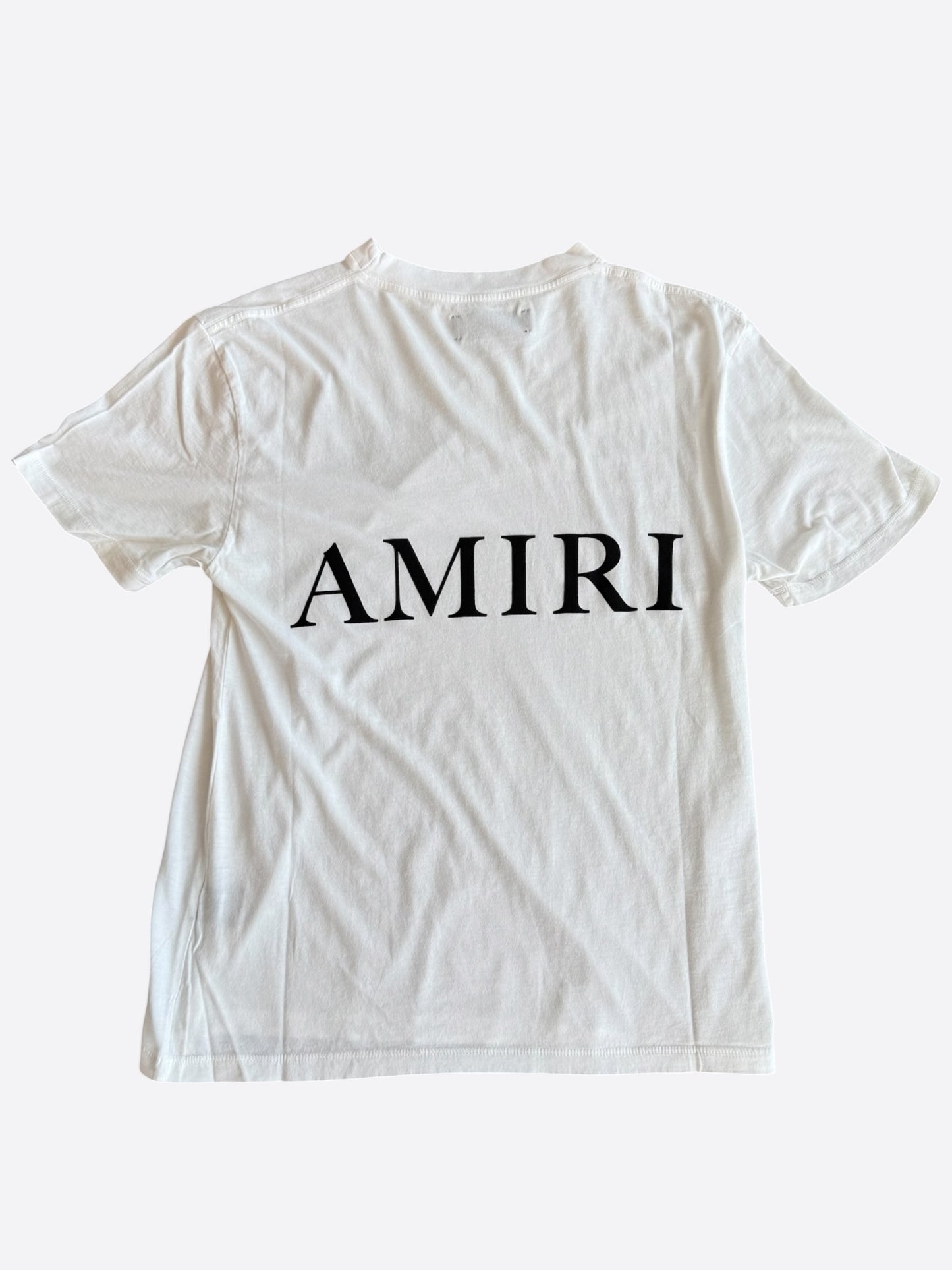 Amiri White & Black MA Core Logo T-Shirt