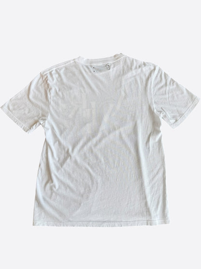 Amiri White & Blue Dragon Logo T-Shirt
