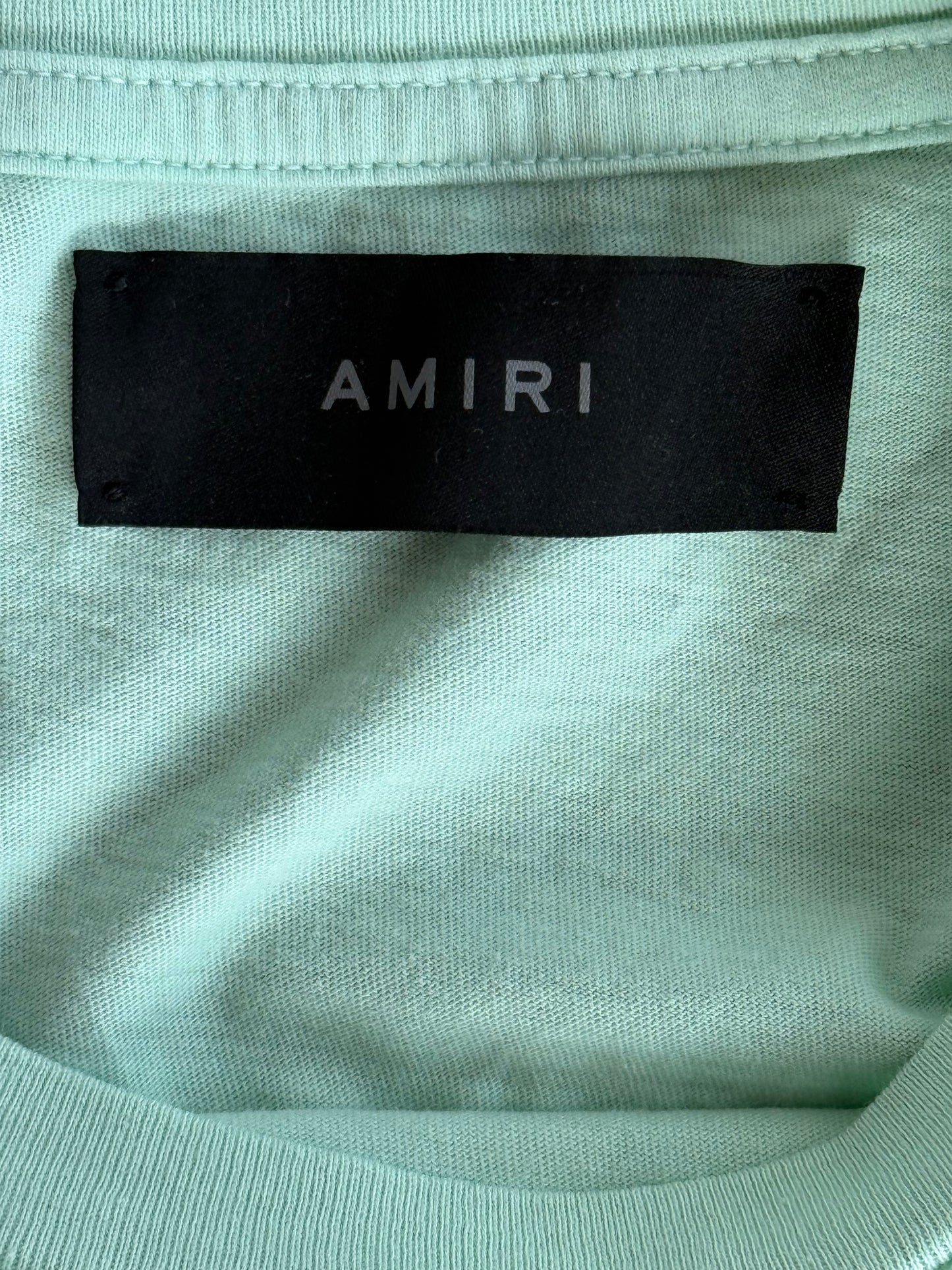 Amiri Light Green MA Core Logo T-Shirt