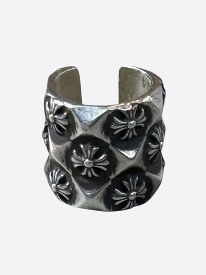 Chrome Hearts Silver Mini Pyramid Ear Cuff