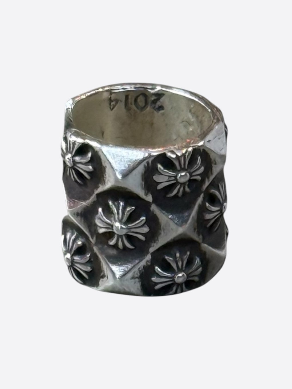 Chrome Hearts Silver Mini Pyramid Ear Cuff