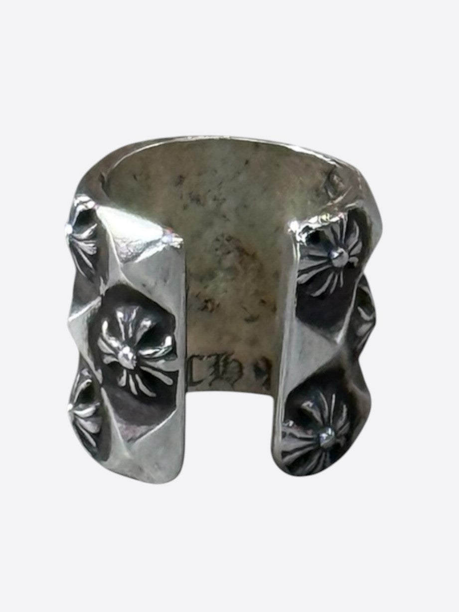 Chrome Hearts Silver Mini Pyramid Ear Cuff