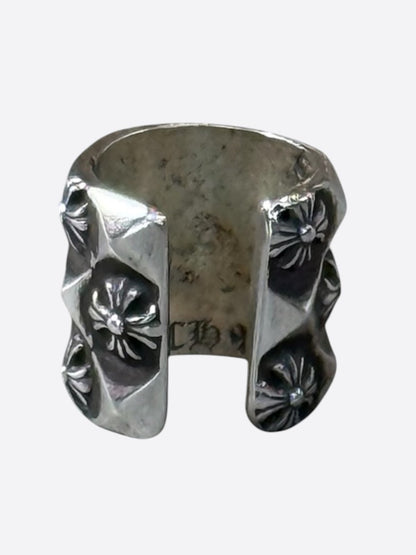 Chrome Hearts Silver Mini Pyramid Ear Cuff