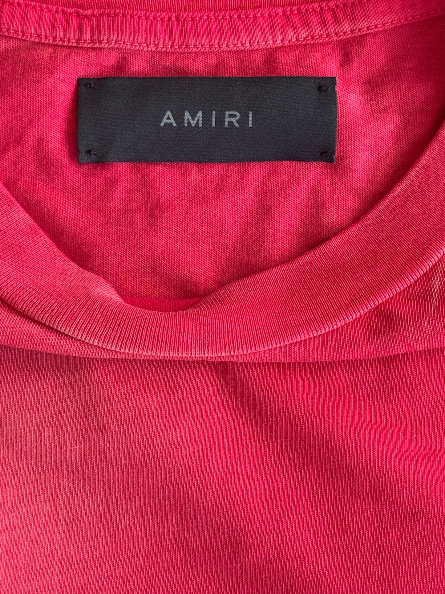 Amiri Vintage Red & White Collegiate Logo T-Shirt