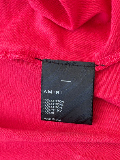 Amiri Vintage Red & White Collegiate Logo T-Shirt