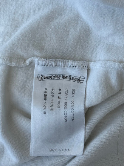 Chrome Hearts White Racing Stripes Longsleeve T-Shirt