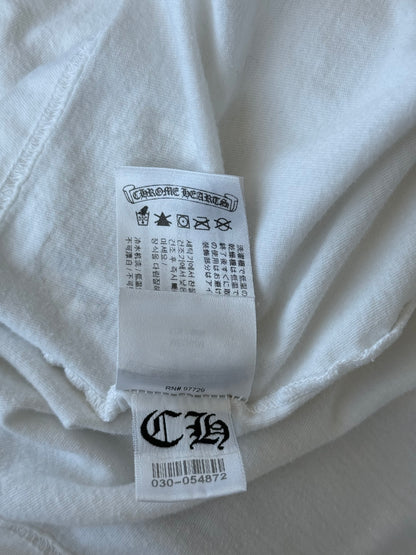 Chrome Hearts White Racing Stripes Longsleeve T-Shirt