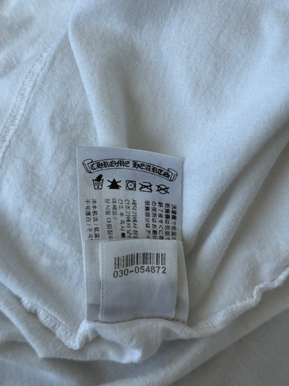 Chrome Hearts White Racing Stripes Longsleeve T-Shirt