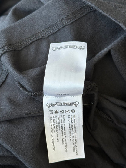 Chrome Hearts Black & White Neck Logo T-Shirt