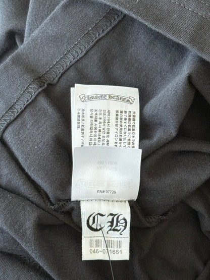 Chrome Hearts Black & White Neck Logo T-Shirt