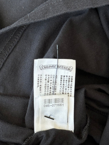Chrome Hearts Black & White Neck Logo T-Shirt