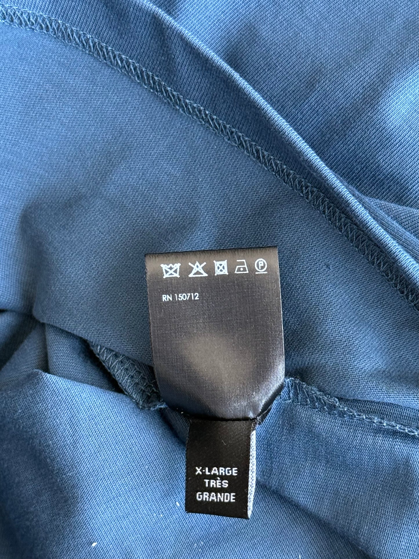 Amiri Blue & White MA Bar Logo T-Shirt