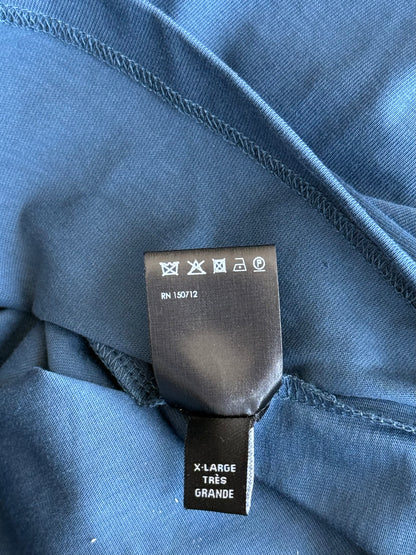 Amiri Blue & White MA Bar Logo T-Shirt