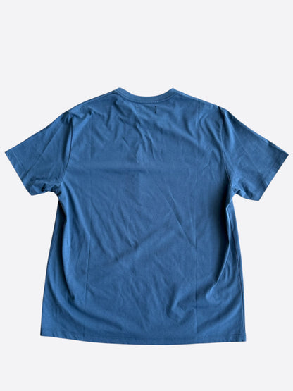 Amiri Blue & White MA Bar Logo T-Shirt