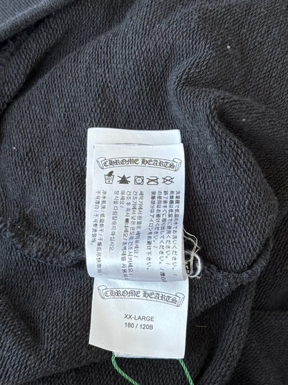 Chrome Hearts Black & White Cross Jacquard Horseshoe Logo Hoodie