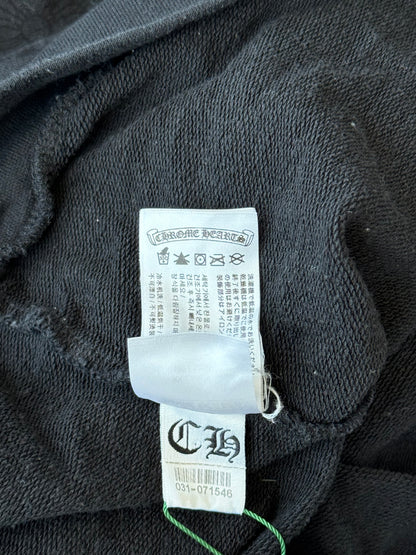 Chrome Hearts Black & White Cross Jacquard Horseshoe Logo Hoodie