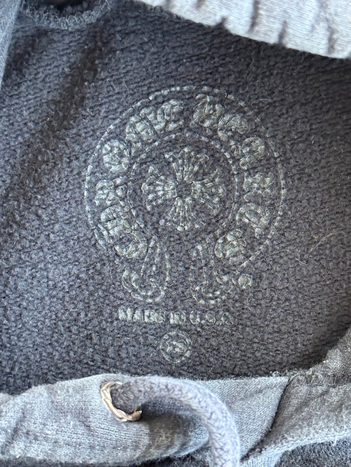 Chrome Hearts Black & Bronze Script Logo Hoodie