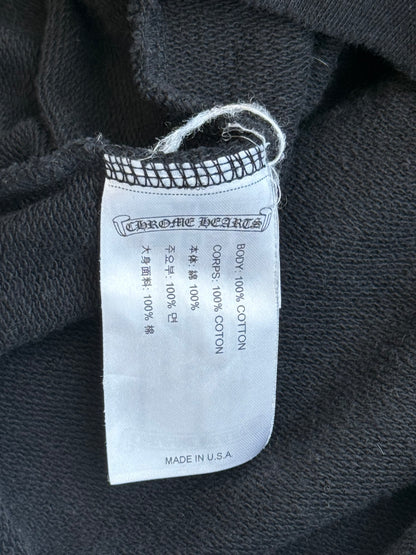 Chrome Hearts Black & White Cross Jacquard Horseshoe Logo Hoodie