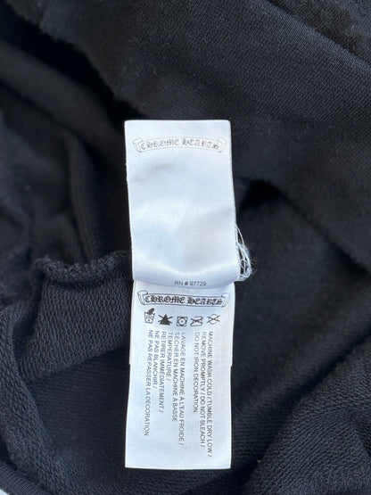 Chrome Hearts Black & White Cross Jacquard Horseshoe Logo Hoodie